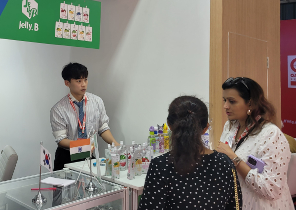 인도 뭄바이 식품박람회 한국관 현장 상담