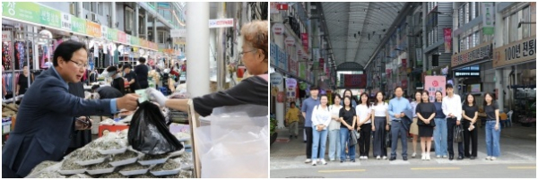 대전지방보훈청, 매월 모은 직원 자율 성금으로 전통시장에서 농산물 구매