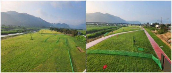 풍서천 파크골프장 전경.