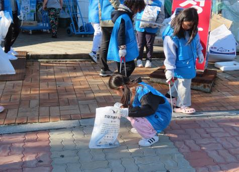지난해(2023년) 플로깅 챌린지 사진