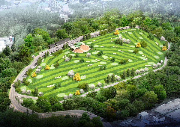 11월 준공 예정인 백석동 파크골프장 조감도.