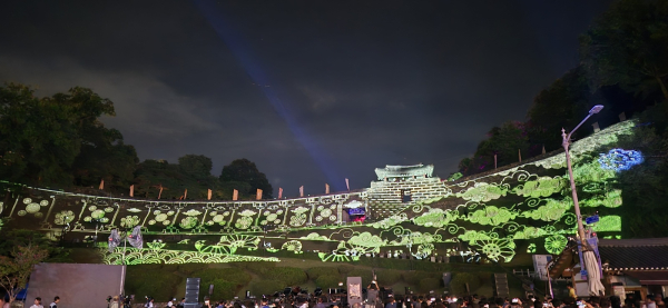‘2024 국가유산 미디어아트 공주 공산성’ 공연 모습