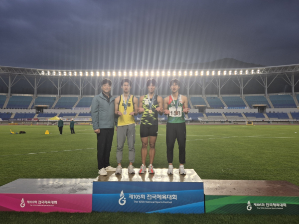 육상 10종 경기에서 김승찬(대전체육고3) 학생이 금메달을 차지했다