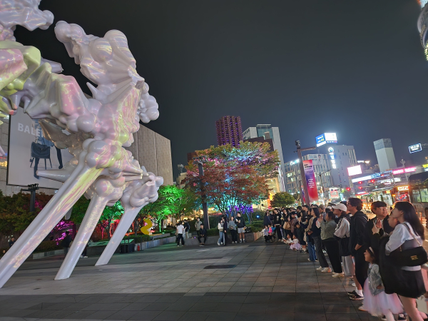 '천안의 빛 in ARARIO' 야간관광 축제 진행 모습