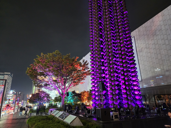 '천안의 빛 in ARARIO' 야간관광 축제 진행 모습