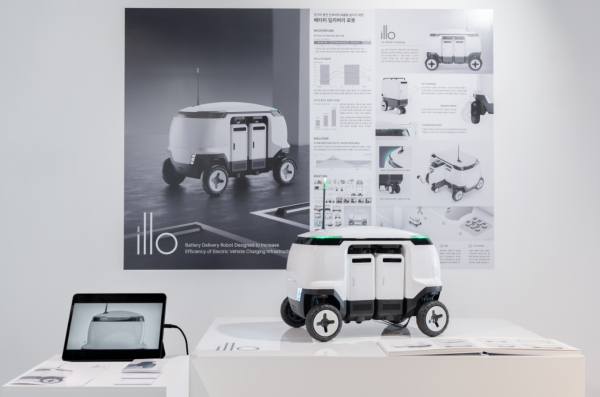 또 다른 금상 작인 디자인·건축공학부 PIPO팀의‘배터리 딜리버리 로봇 - illo’