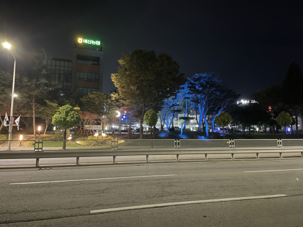 터미널 야간경관 모습