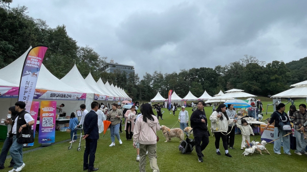 지난 20일 천안시민체육공원에서 2회 K-DOG FESTIVAL을 개최하고 있다.