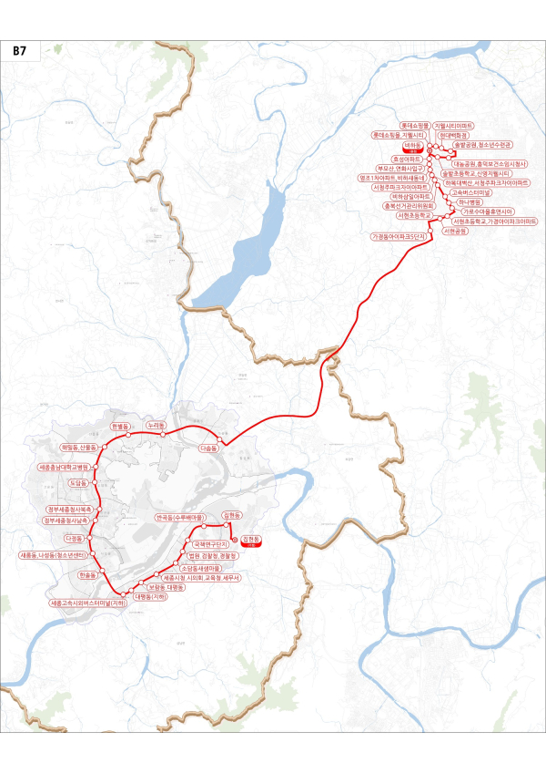 B7 노선도