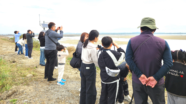 지난 26일부터 27일까지 이틀간 진행된 2024 서산버드랜드 철새기행전 모습