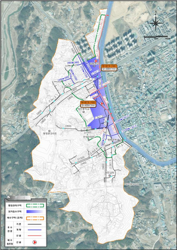 하수도정비 구역도