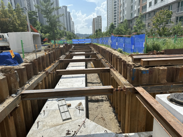 도시침수대응사업 현장 모습