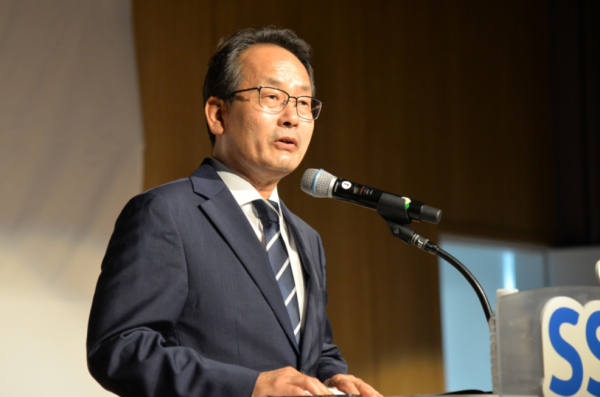 축사하는 강준현 의원