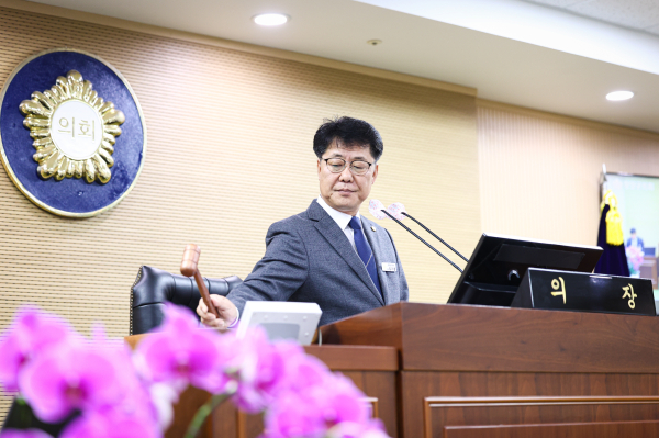 청양군의회 제305회 임시회 폐회식 모습