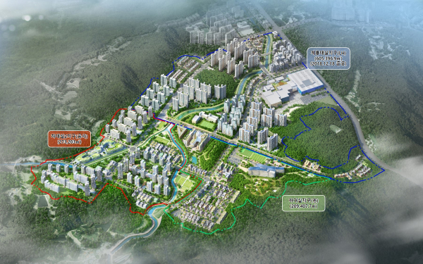 대실, 하대실 및 하대실2지구 조감도