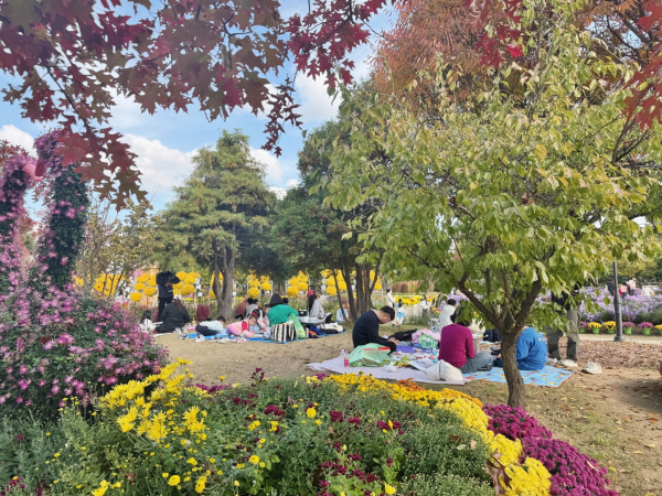 지난 9일 대전 유림문화공원에서 진행된 ’어린이 그림 그리기 대회‘ 운영