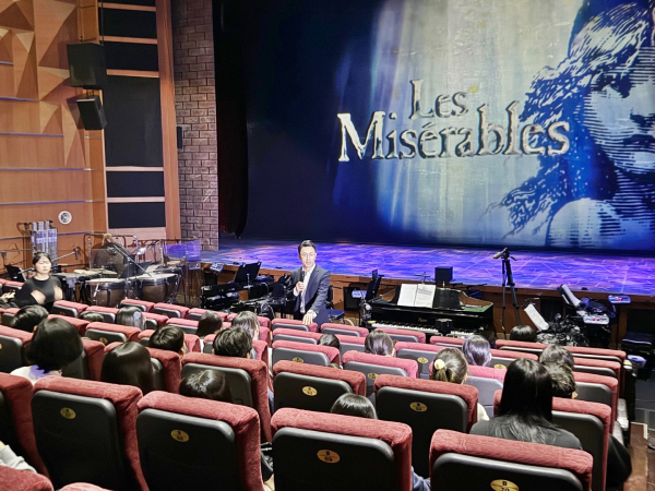 뮤지컬 제작 현장(프로덕션)인 서울 서경대학교에서 ‘융복합 프로그램 NO.2’ 진행 모습