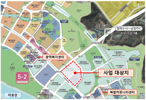 행복도시형 시니어타운 사업 대상지 (위치도)