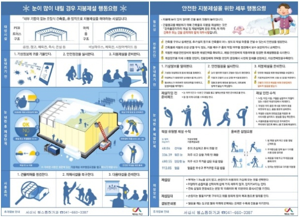 지붕제설 행동요령