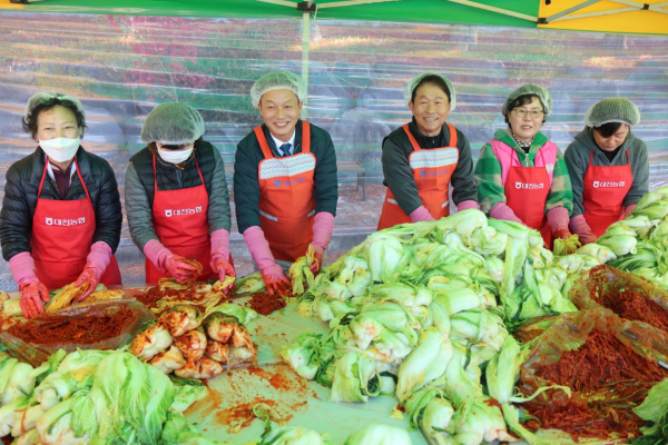 2024년 사랑의 김장김치 나눔행사 진행 모습