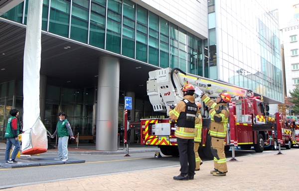 을지대병원 화재 대응 훈련
