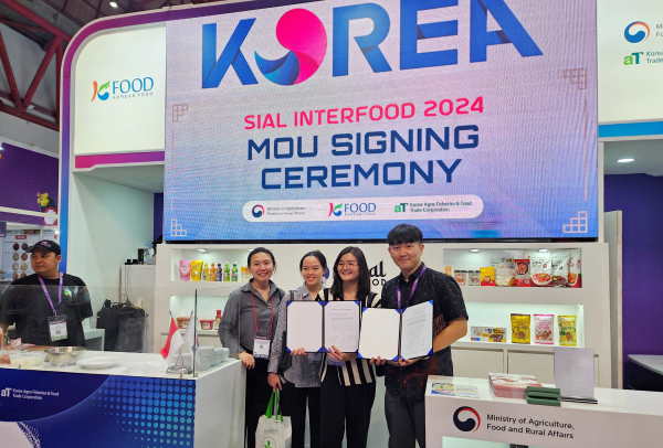자카르타 국제식품박람회 수출협력 위한 현장 MOU