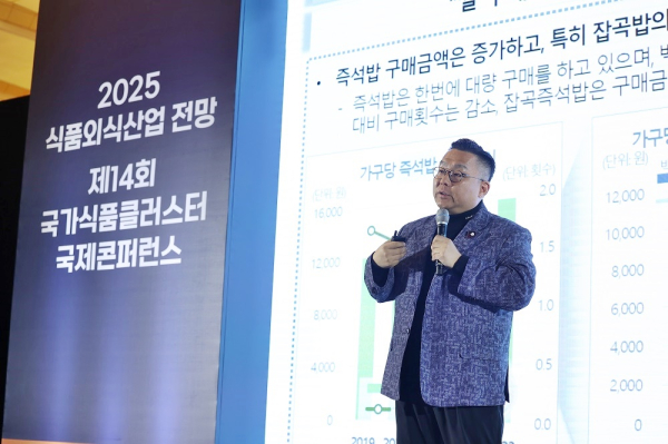 2025 식품외식산업 전망 강연 현장 * 서울대학교 푸드비즈랩 문정훈 교수