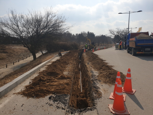 상수도 정비 장면