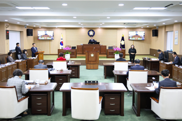청양군의회, 제306회 제2차 정례회 개회 모습