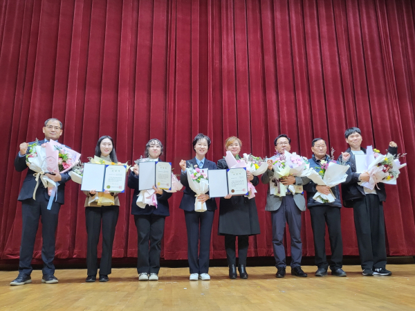 농업인 교육 분야 ‘충청남도지사 기관상’ 수상 단체사진