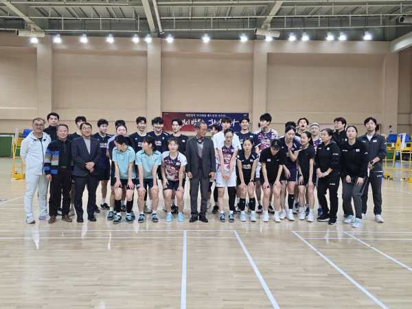 전지훈련 종료 후 기념사진