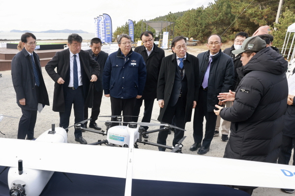 드론·로봇 활용 섬 지역 배송서비스 시연회 개최
