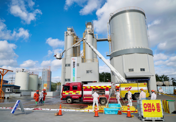 지난 10월 23일 태안읍 태안농공단지에서 진행된 2024 재난대응 안전한국훈련 모습.