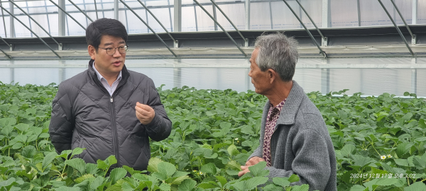 권재한 농촌진흥청장, 아산시 석정농원 방문 모습