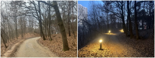 계림공원 스마트공원 조성 전, 후 모습