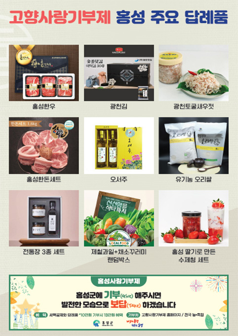 홍성군 고향사랑기부제