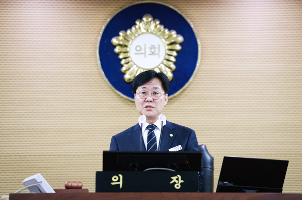 청양군의회 제304회 임시회 개회 모습