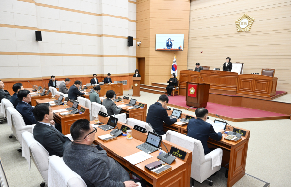 보령시의회 제264회 임시회 개회 모습
