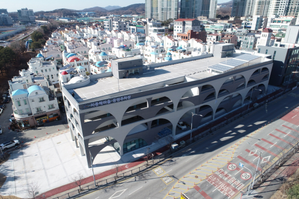 탕정 지중해마을 공영주차장 전경