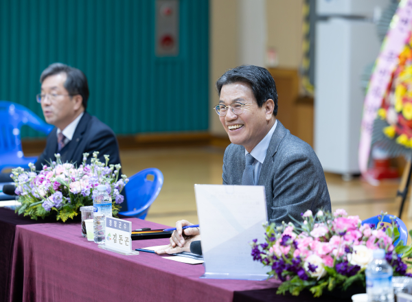 김돈공 청양군수 연두방문 (정산면) 진행 모습