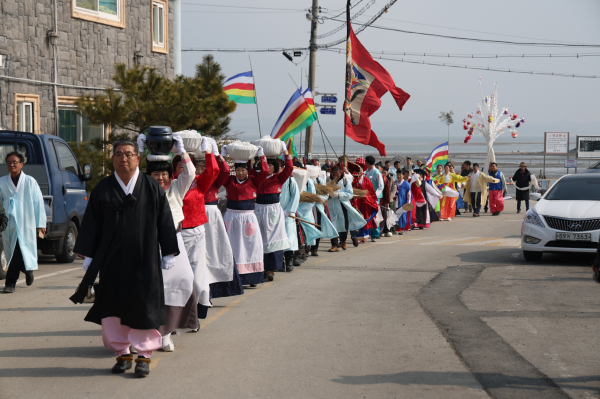 지난해 열린 황도 붕기풍어제 모습(2024. 2. 11.).