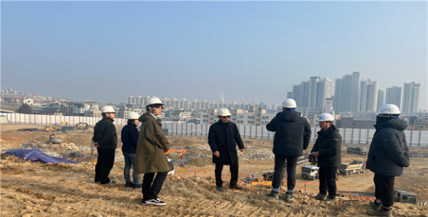 학교 주변 공사장 안전점검 진행 모습