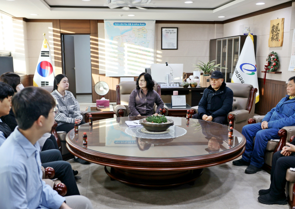 2025년 설 명절맞이 현장 근무 직원 격려 모습