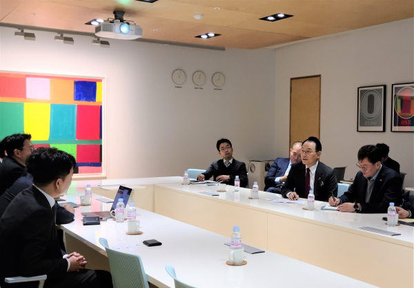 박상돈 천안시장, 구글·NHN 방문 모습