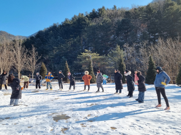 춘천숲체원·특수교육원, 특수교원 대상 힐링캠프 진행 모습