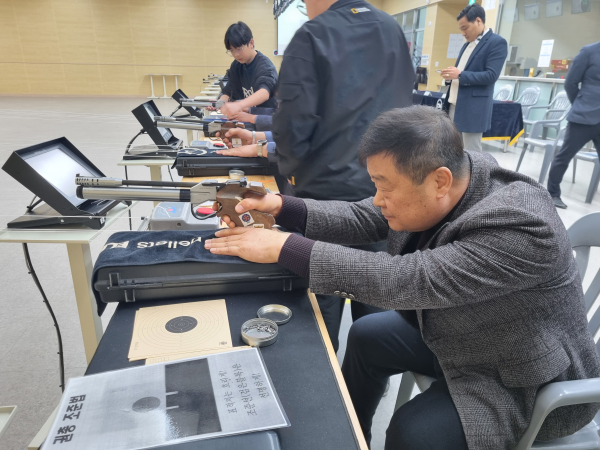 지난 12일, 천안 사격 체험의 날 행사 운영 모습