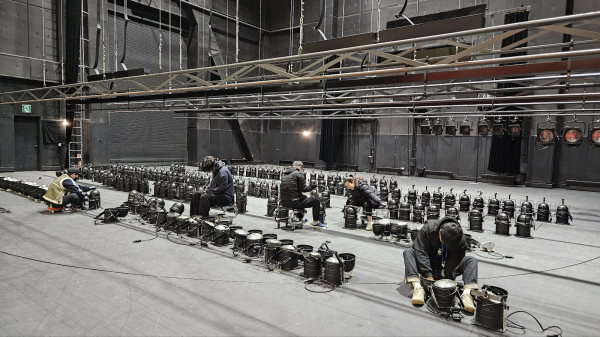 무대 점검 모습