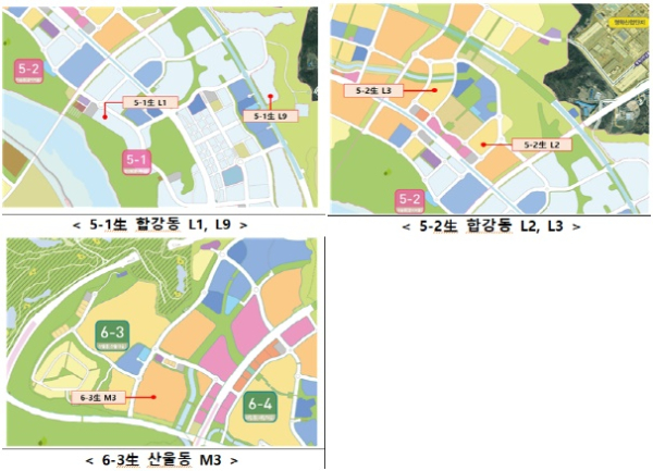 주택공급 예정지(위치도)