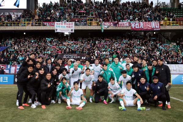 대전하나시티즌 선수단 모습