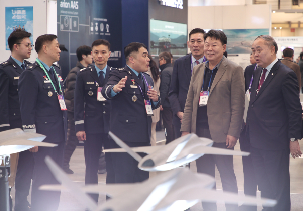 드론쇼코리아 홍보부스 운영 모습